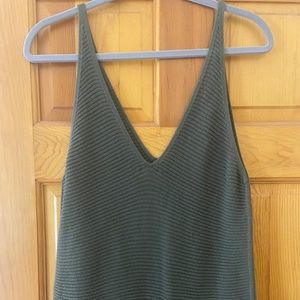 express green knit tank top